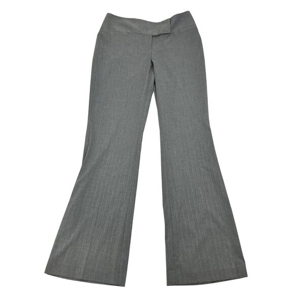 Maurices Pants - Maurices Womens Flat Front Bootcut Dress Pants Gray Striped Size 1/2R New